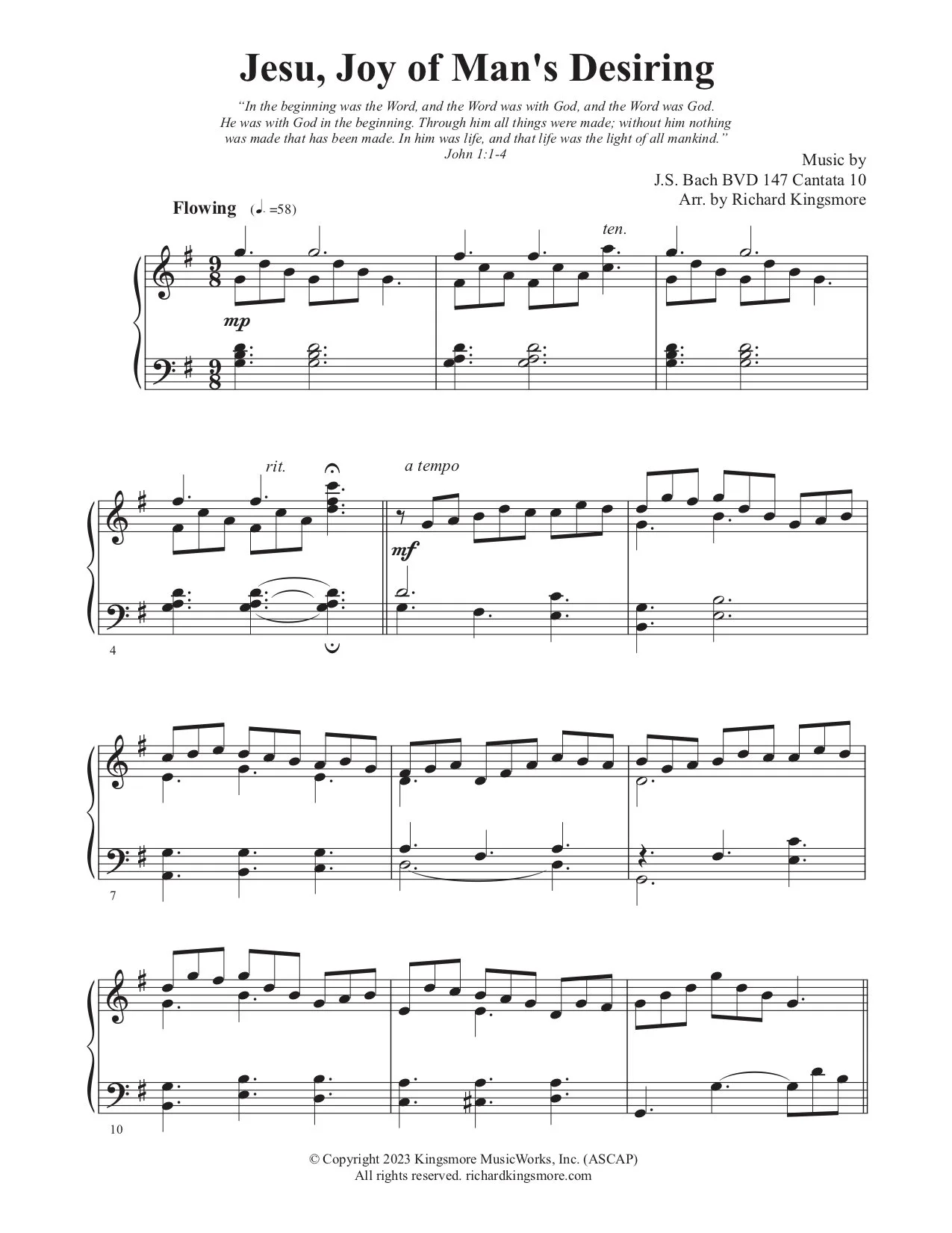 洋楽 Rainbow / Jesu, Joy Of Man's Disiring Jesu, Joy of Man's Desiring – 3-Part Mixed – Excelcia Music Publishing